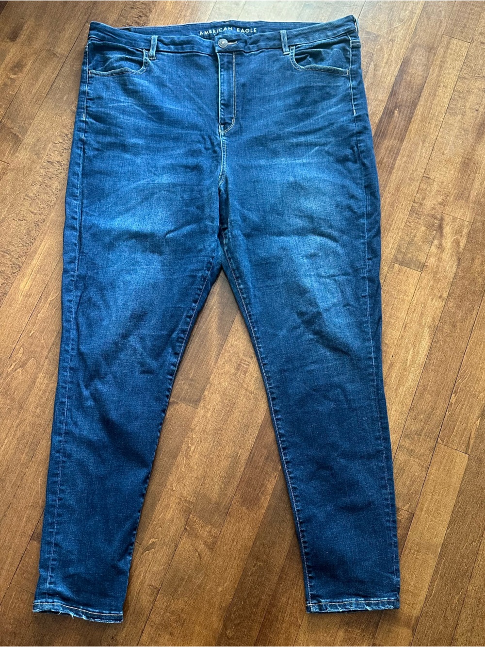 American Eagle Dark Wash Curvy Hi Rise Jegging 22 Long
